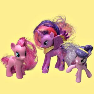 My Little Pony Lot of 3 Pinkie Pie Buttonbelle Rainbow Power Twilight Sparkle